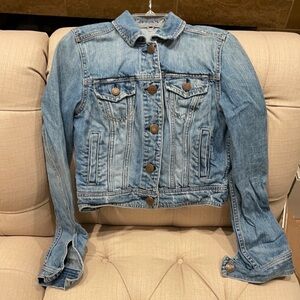 American Eagle Women's Cropped Denim Jean Jacket